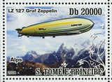 Dirigibles Models Stamp LZ 127 Graf Zeppelin Alps LZ2 Rothenburg S/S MNH #3601