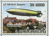 Dirigibles Models Stamp LZ 127 Graf Zeppelin Alps LZ2 Rothenburg S/S MNH #3601