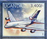 Airplanes Stamp Airbus A380 Boeing 777-300 Boeing 747-8 Cocorde S/S MNH #2921