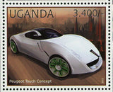 Futuristic Concept Cars Stamp Audi A9 Honda 3R-C Peugeot Touch Concept S/S MNH