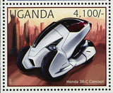 Futuristic Concept Cars Stamp Audi A9 Honda 3R-C Peugeot Touch Concept S/S MNH