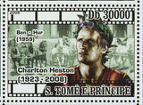 Charlton Heston Stamp Planet of the Apes Cinema Souvenir Sheet MNH #3735-3738