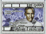 Charlton Heston Stamp Planet of the Apes Cinema Souvenir Sheet MNH #3735-3738