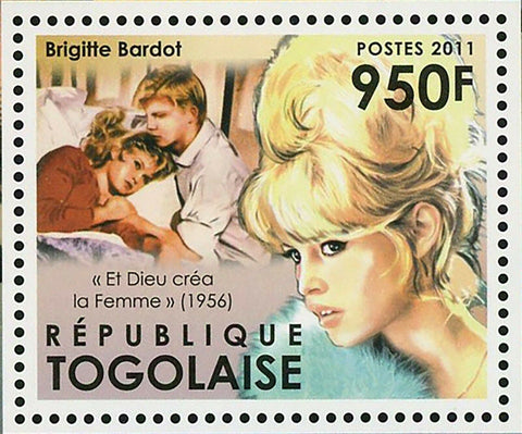 The French Actresses Stamp Laetitia Casta Brigitte Bardot Catherine Deneuve S/S
