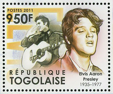 The American Rock Stars Stamp Elvis Aaron Presley Souvenir Sheet MNH #4289-4291