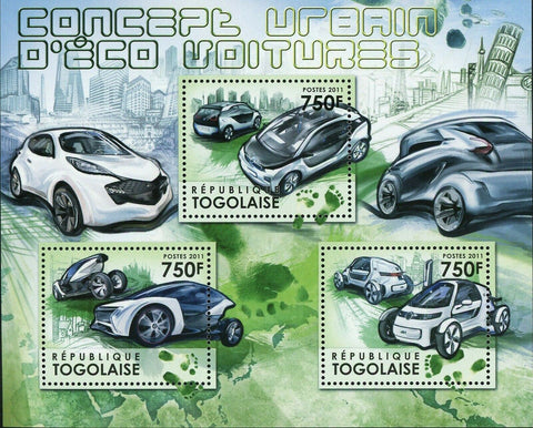 Urban Concept for "Green Cars" Stamp Transportation S/S MNH #4349-4351
