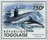 Submarines & Dolphins Stamp HMS Astute S119 K-284 Akula S/S MNH #4337-4339