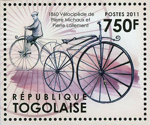 The Evolution of Bicycles Stamp Transportation John Kemp Starley S/S MNH #4341