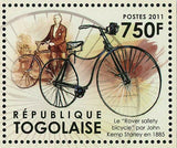 The Evolution of Bicycles Stamp Transportation John Kemp Starley S/S MNH #4341