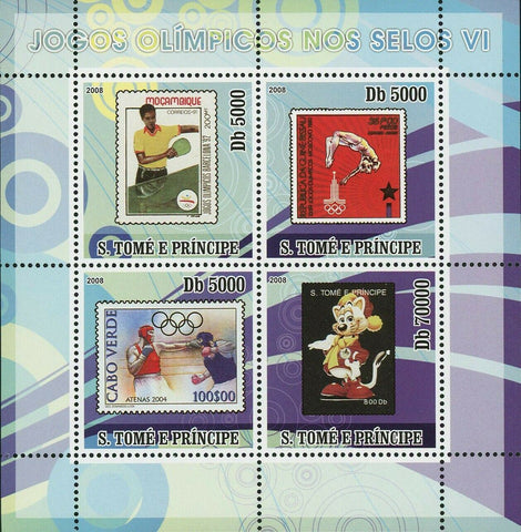 Olympic Games on Stamps Atenas 2004 Boxing Ping Pong S/S MNH #3480-3483