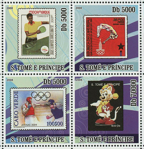Olympic Games on Stamps Atenas 2004 Boxing Ping Pong S/S MNH #3480-3483