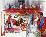 Royal Wedding Stamp Prince William Kate Middleton S/S MNH #4085 / Bl.626