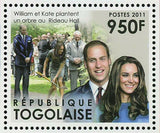 The Young Royal Couple Stamp Prince William & Katherine Middleton S/S MNH #4301