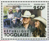 The Young Royal Couple Stamp Prince William & Katherine Middleton S/S MNH #4301