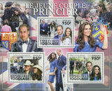 The Young Royal Couple Stamp Prince William & Katherine Middleton S/S MNH #4301
