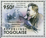 German Celebrities Stamp Johann Wolfgang Friedrich Nietzsche S/S MNH #4312-4314