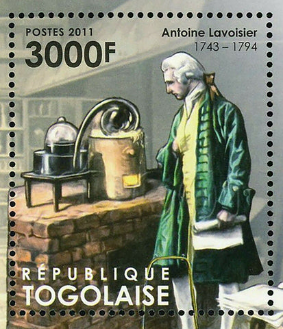 Chemistry Stamp Marie Curie John Dalton Antoine Lavoisier S/S MNH #4296 / Bl.670
