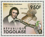 John James Audubon Stamp Birds Colaptes Auratus Strix Varia S/S MNH #4237-4239