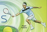 Lawn Tennis Stamp Novak Djokovic Roger Federer Souvenir Sheet MNH #4300 / Bl.671