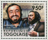 The Three Tenors Stamp Luciano Pavarotti Placido Domingo Jose Carreras S/S MNH