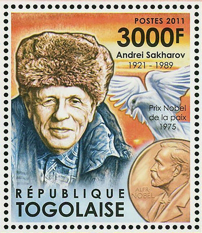 Great Physicists Stamp Andrei Sakharov Tour Nikola Tesla S/S MNH #4268 / Bl.663