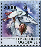 Space Tourism Stamp Virgin Galactic Richard Branson S/S MNH #4356 / Bl.685