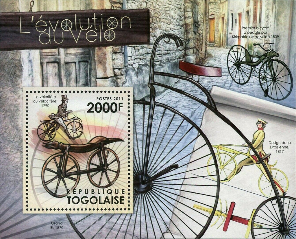 The Evolution of Bicycles Stamp Grand First Bike Kirkpatrick