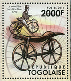 The Evolution of Bicycles Stamp Grand First Bike Kirkpatrick MacMillan S/S MNH