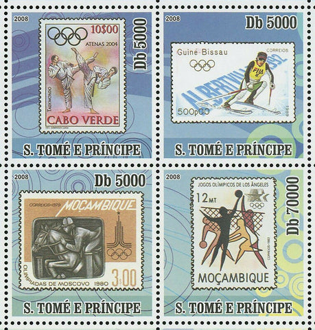 Olympic Games on Stamps Taekwondo Equestrian Skiing Volleyball S/S MNH #3464-346
