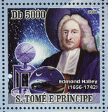 Discovery of Halley Comet Stamp Edmond Halley Space S/S MNH #3336-3339