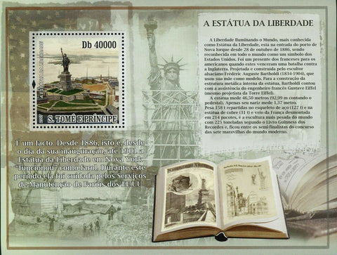 Statue of Liberty Stamp New York Lighthouses Souvenir Sheet MNH #3112 / Bl.605