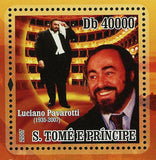 Luciano Pavarotti Stamp Historical Figure Music Tenor S/S MNH #3137 / Bl.610