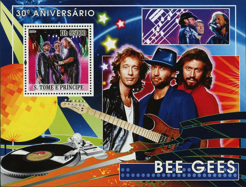 Bee Gees  Stamp Music Band Greatest Hits Souvenir Sheet MNH #3291 / Bl.629