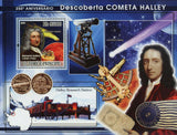 Discovery of Halley Comet Stamp Edmond Halley Space S/S MNH #3340 / Bl.638