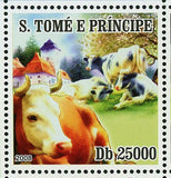 Domestic Animals Stamp Cow Dog Cat Horse Sheep Souvenir Sheet MNH #3681-3684