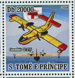 Rescue Flying Boats Stamp Red Cross Canadair CL-215 S/S MNH #3748-3751