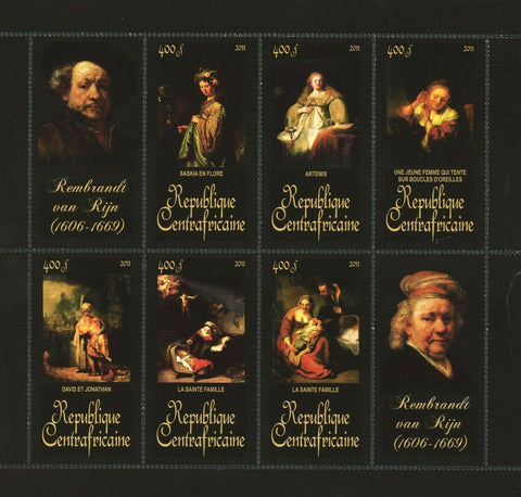 Rembrandt Van Rijn Stamp Saskia En Flore La Sainte Famille S/S MNH #3339-3344