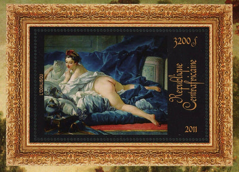 Paintings of François Boucher Stamp L'odalisque S/S MNH #3380 / Bl.854