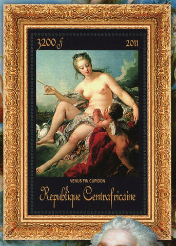 Paintings of Francois Boucher Stamp Venus fin Cupidon S/S MNH #3378 / Bl.852