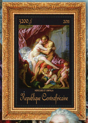 Paintings of Francois Boucher Stamp Hercuse et Omfala S/S MNH #3374 / Bl.848