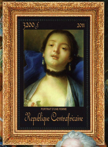 Paintings of François Boucher Stamp Portrait D'Une Femme S/S MNH #3370 / Bl.844