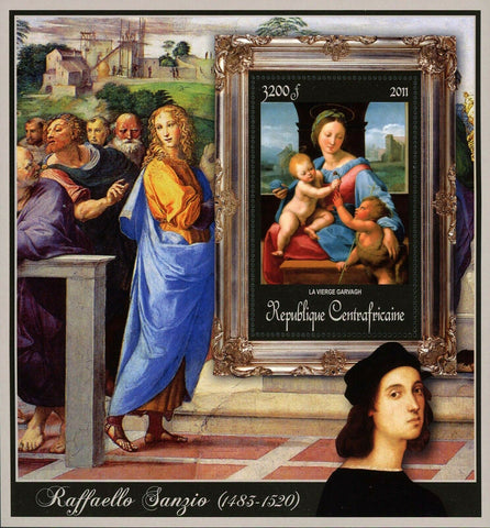 Paintings of Raffaello Sanzio Stamp La Vierge Garvagh S/S MNH #3255 / Bl.789