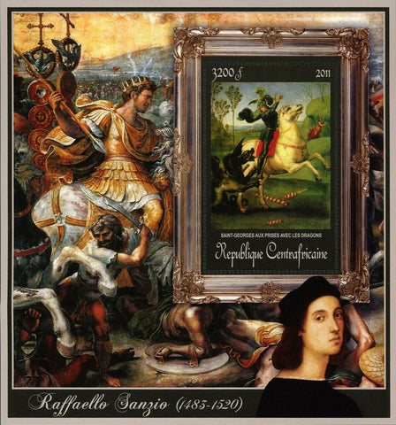 Paintings of Raffaello Sanzio Stamp Saint-Georges S/S MNH #3253 / Bl.787