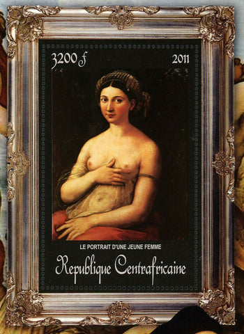 Raffaello Sanzio Stamp Le Portrait D'une Jeune Femme S/S MNH #3246 / Bl.780