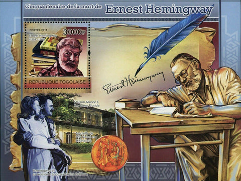 Ernest Hemingway Stamp Museum Martha Gellhorn S/S MNH #3938 / Bl.597