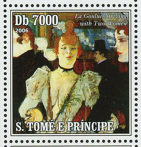 Paintings of Toulouse-Lautrec Stamp The Two Girlfriends S/S MNH #2824-2827