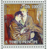 Paintings of Toulouse-Lautrec Stamp The Two Girlfriends S/S MNH #2824-2827