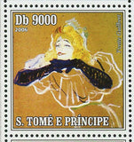 Paintings of Toulouse-Lautrec Stamp The Two Girlfriends S/S MNH #2824-2827