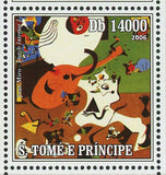 Spanish Paintings Stamp Salvador Dali Joan Miro Frida Kahlo S/S MNH #2840-2843