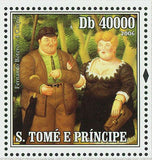 Spanish Paintings Stamp Salvador Dali Fernando Botero Diego Rivera S/S MNH #2853